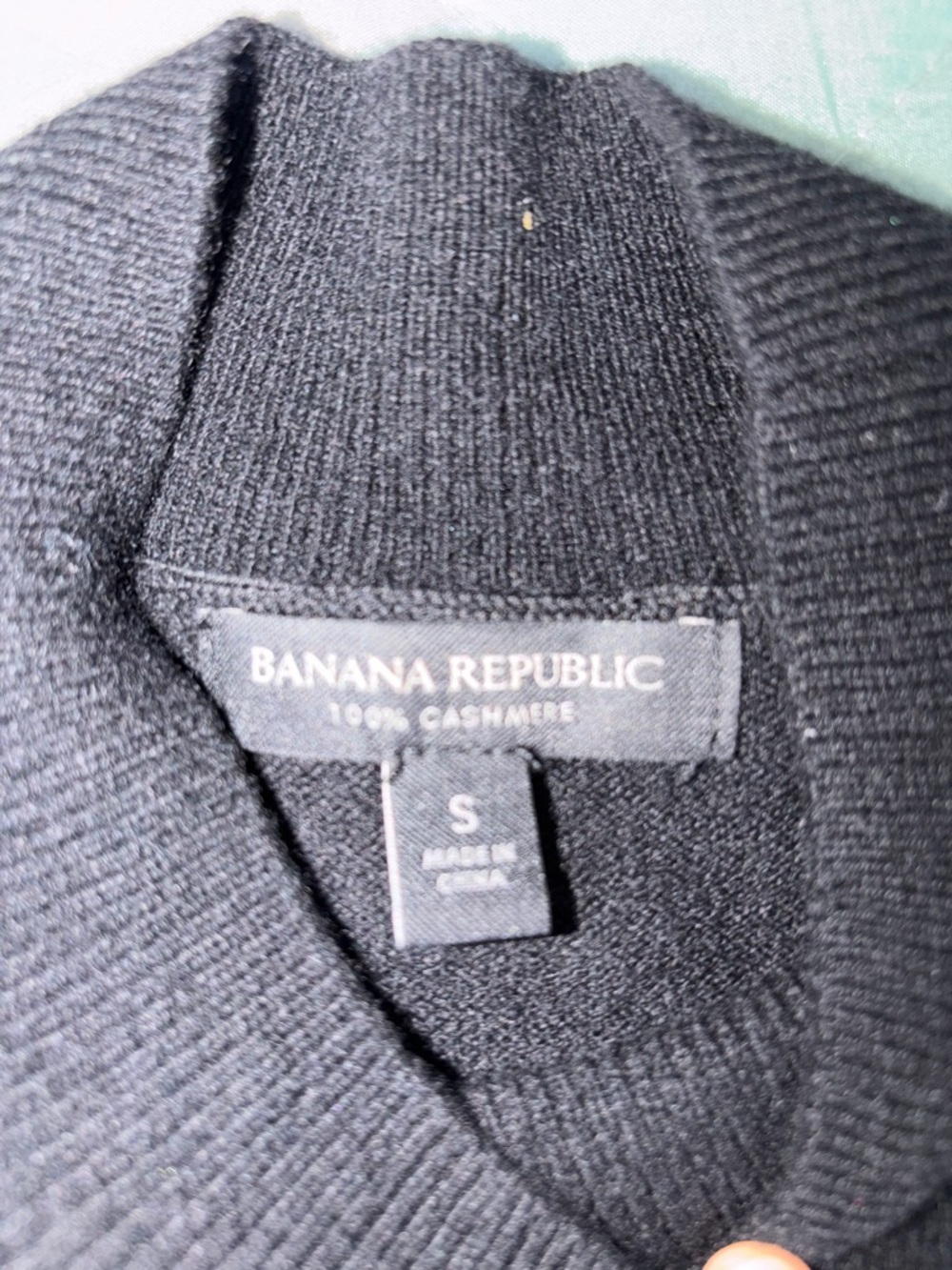 Banana Republic Black Cashmere Knit Top
